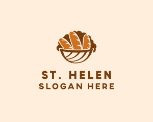 Baguette Bread Basket logo design