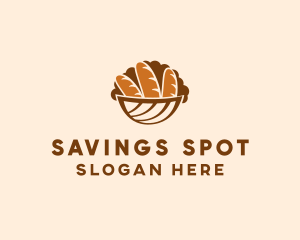 Baguette Bread Basket logo design