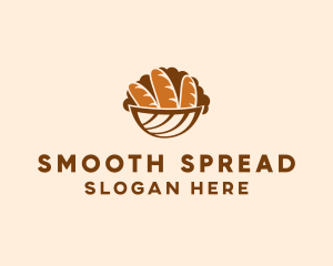 Baguette Bread Basket logo design