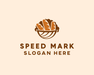 Baguette Bread Basket logo design