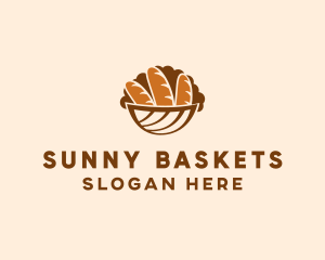 Baguette Bread Basket logo design