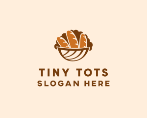 Baguette Bread Basket logo design