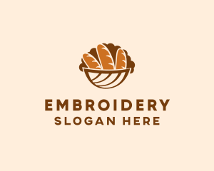 Baguette Bread Basket logo design