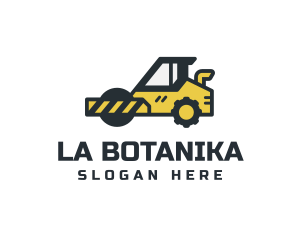 Construction Road Roller Logo