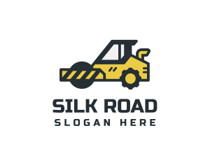 Construction Road Roller logo design