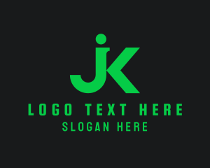 Letter UN - Generic Professional Business Letter JK logo design