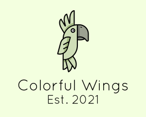 Cockatoo Parrot Bird logo design