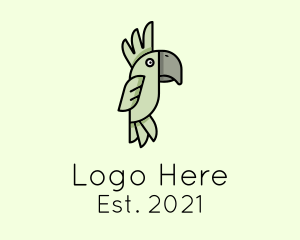 Wildlife - Cockatoo Parrot Bird logo design