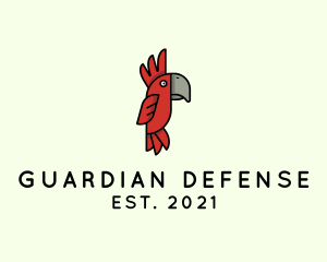 Self Defense - Cockatoo Parrot Bird logo design