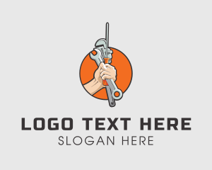 Orange - Car Mechanical Repair Tools logo design