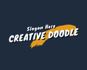 Doodle - Handwritten Doodle Brush logo design