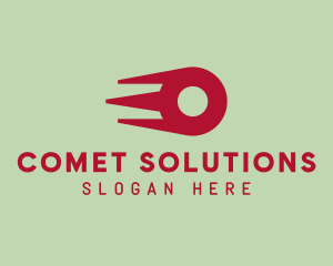 Comet - Fast Comet Letter O logo design