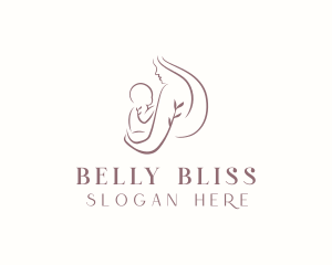 Floral Baby Maternity  logo design