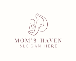 Floral Baby Maternity  logo design