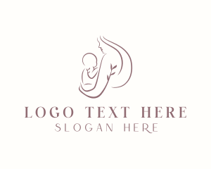 Maternity - Floral Baby Maternity logo design
