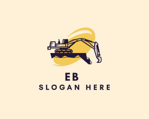 Industrial Excavator Machinery Logo