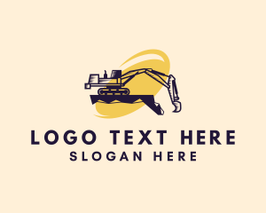 Industrial Excavator Machinery Logo