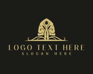 Florist - Spade Shovel Landscaping logo design