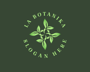 Botanical Garden Leaves Logo