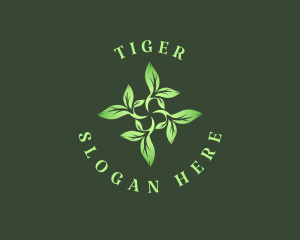 Vegetarian - Botanical Garden Leaves logo design