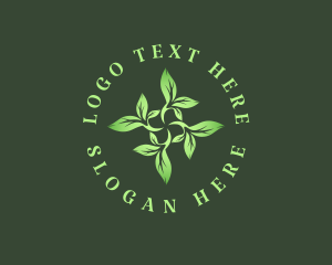 Vegan - Botanical Garden Leaves logo design