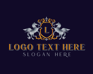 Regal - Royal Pegasus Ornate logo design