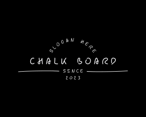 Blackboard - Chalk School Business logo design