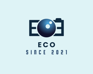 Gradient Camera Letter E  logo design