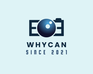 Digicam - Gradient Camera Letter E logo design