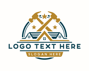 Roofing - Home Renovation Carpentry logo design