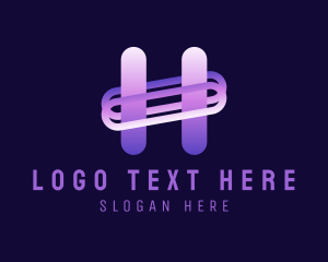 Software - Cyber Firm Letter H logo design