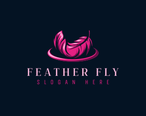 Feather Author Quill logo design