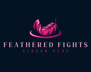 Feather Author Quill logo design