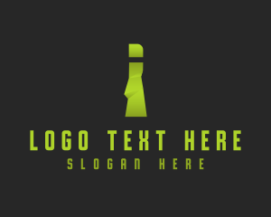 Online - Tech Company Letter I logo design