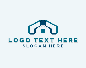 Roof - Roofing Home Repair logo design