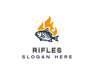 Grill Fish Restaurant logo design