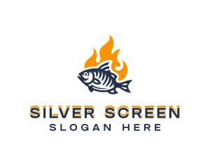 Fish - Grill Fish Restaurant logo design