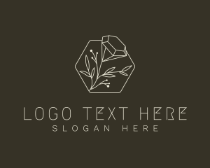 Elegant Diamond Flower logo design