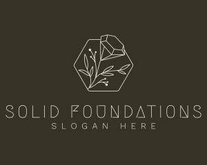 Elegant Diamond Flower Logo