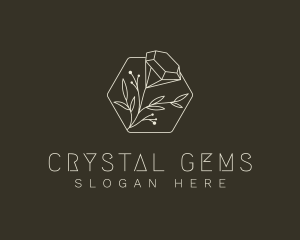 Elegant Diamond Flower logo design