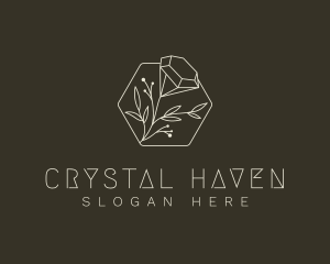 Elegant Diamond Flower logo design