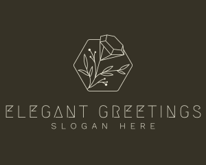 Elegant Diamond Flower logo design