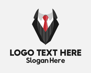Seamster - Fashionable Suit Tie logo design