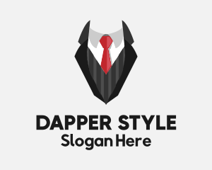 Dapper - Fashionable Suit Tie logo design