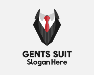 Fashionable Suit Tie logo design