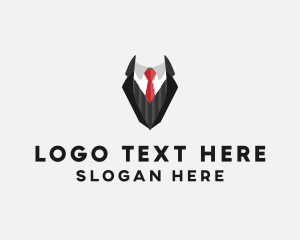 Menswear - Fashionable Suit Tie logo design