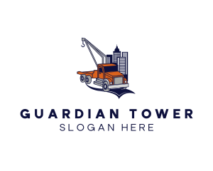 Urban Tower Tow Truck logo design