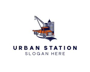 Urban Tower Tow Truck logo design