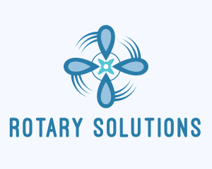 Rotary - Fan Propeller Ventilation logo design