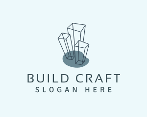 Tower Building Structure logo design